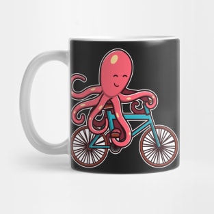 Octopus Riding Bicycle octopus design gifts for women product Mug